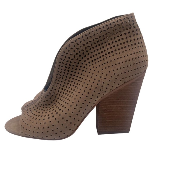 Vince Camuto Shoes - Vince Camuto Kainan Open Toe Bootie Tan Brown Sz 8 NWOT